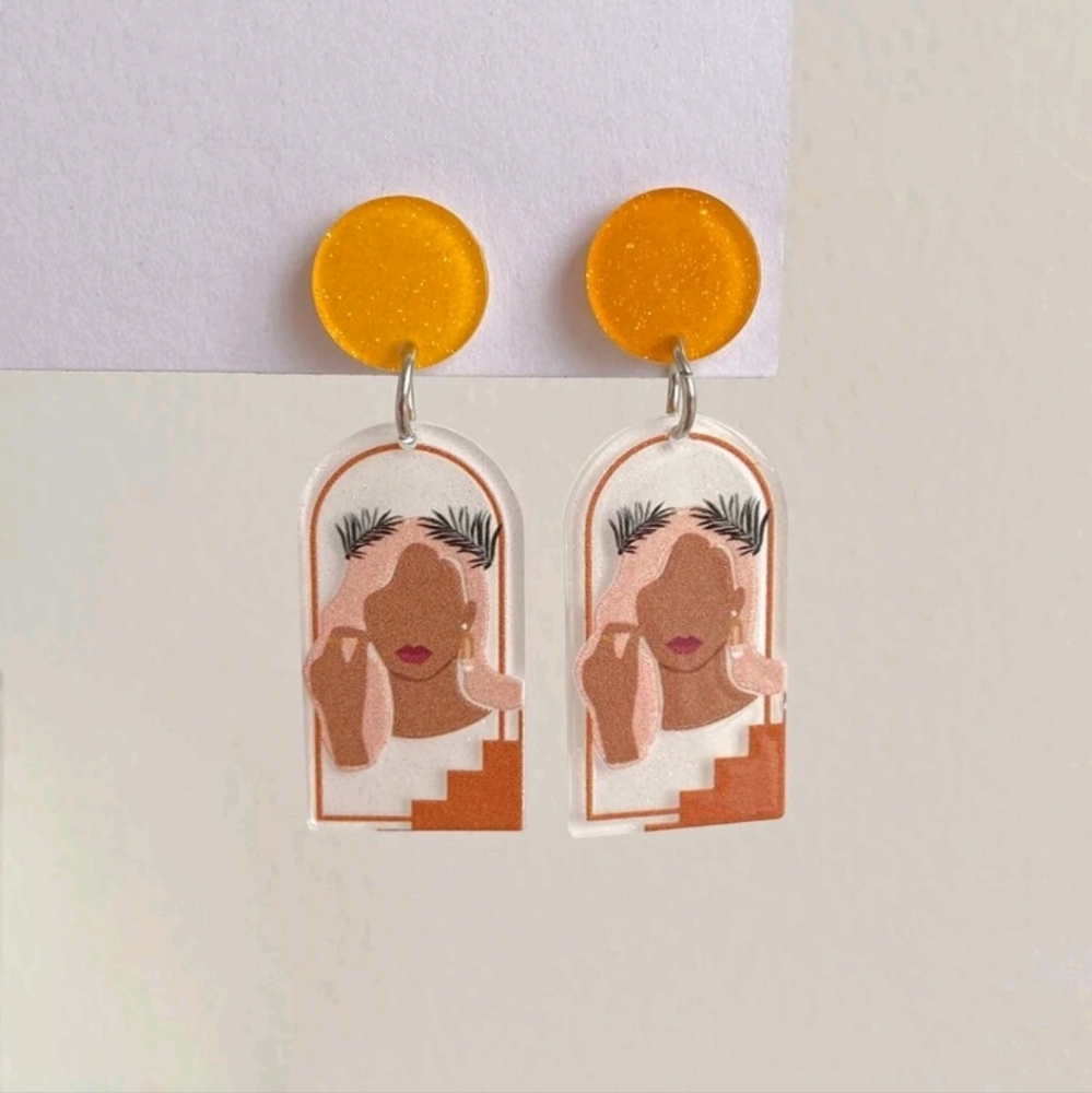 cute lady earrings